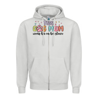 Dove Grey this dog mom wears her heart on her sleeve Zipper Hoodie - MaliasSmallBusiness