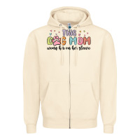 Sandshell this dog mom wears her heart on her sleeve Zipper Hoodie - MaliasSmallBusiness