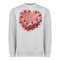 Heather Grey self love Heavyweight Sweatshirt - Artiststas