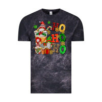 Cloud Black ho ho ho christmas latte with gnomies Vintage Tee - AdoDesignShop