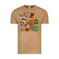 Ho Ho Ho Christmas Latte With Gnomies Vintage Tee | Teevron