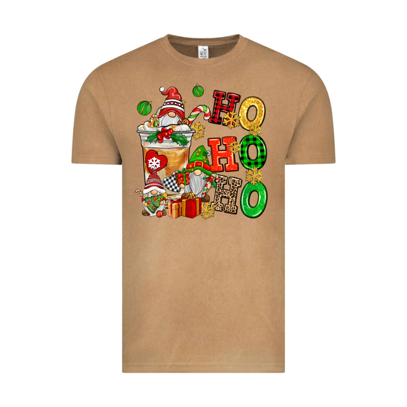 Ho Ho Ho Christmas Latte With Gnomies Vintage Tee by AdoDesignShop | Teevron