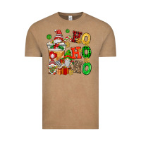 Vintage Coffee ho ho ho christmas latte with gnomies Vintage Tee - AdoDesignShop