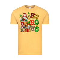 Vintage Mustard ho ho ho christmas latte with gnomies Vintage Tee - AdoDesignShop