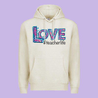 Love Teacher Life Premium Hoodie Designed By Bettercallsaul