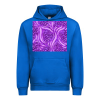Cobalt purple glitter with leopard pattern Urban Hoodie - TumblerDesignByShophia