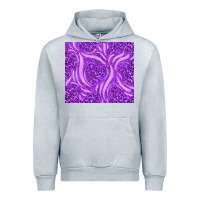 Heather Grey purple glitter with leopard pattern Urban Hoodie - TumblerDesignByShophia