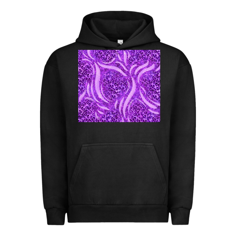 Purple Glitter With Leopard Pattern Urban Hoodie by TumblerDesignByShophia | Teevron