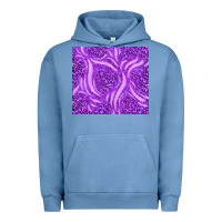 Pigment Pebble Blue purple glitter with leopard pattern Urban Hoodie - TumblerDesignByShophia