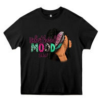 Black Unbothered mood 24:7 Heavy Core Tee - RanaPortraitStore