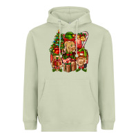 Matcha Christmas Elf Truck Heavyweight Hoodie - BundleAndBundleShop
