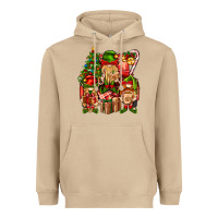 Mushroom Christmas Elf Truck Heavyweight Hoodie - BundleAndBundleShop