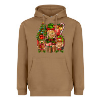 Toasted Coconut Christmas Elf Truck Heavyweight Hoodie - BundleAndBundleShop