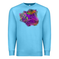 Ocean Blue halloween spider web for patches Premium Sweatshirt - BundleAndBundleShop