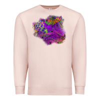 Pale Pink halloween spider web for patches Premium Sweatshirt - BundleAndBundleShop