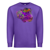 Purple halloween spider web for patches Premium Sweatshirt - BundleAndBundleShop