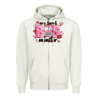Oatmeal Heather one loved bus monitor Zipper Hoodie - MaliasSmallBusiness