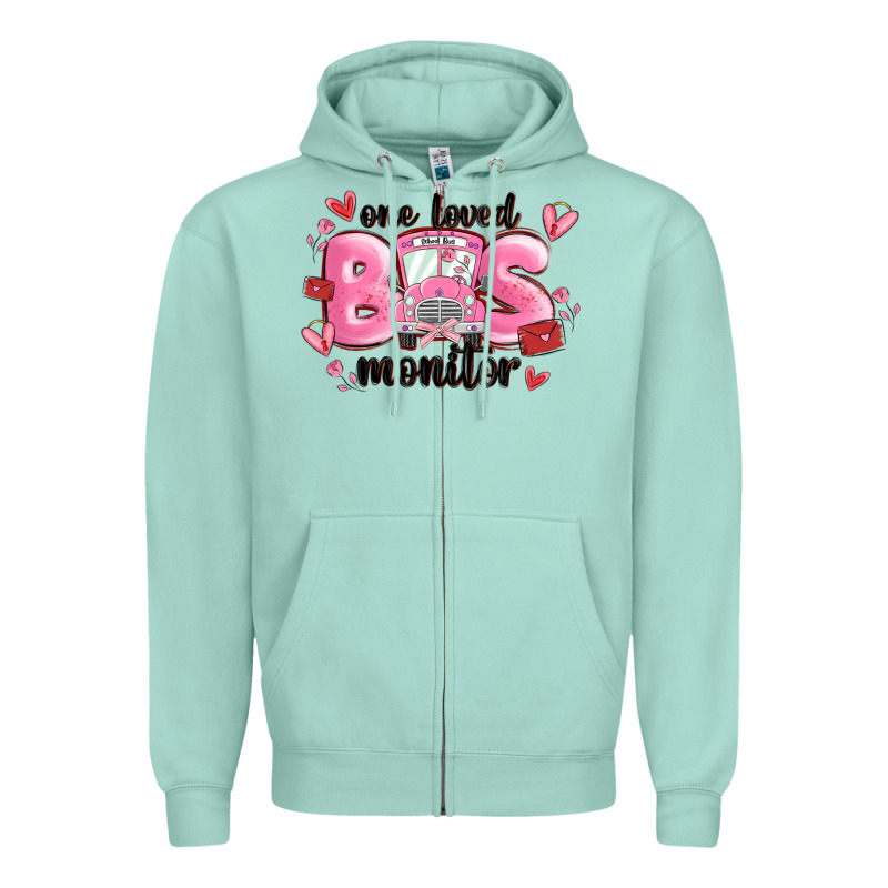 One Loved Bus Monitor Zipper Hoodie by MaliasSmallBusiness | Teevron