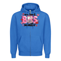 True Royal one loved bus monitor Zipper Hoodie - MaliasSmallBusiness
