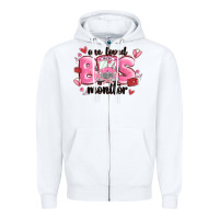 White one loved bus monitor Zipper Hoodie - MaliasSmallBusiness