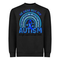 Black we wear blue for autism accept understand love Heavyweight Sweatshirt - Artiststas
