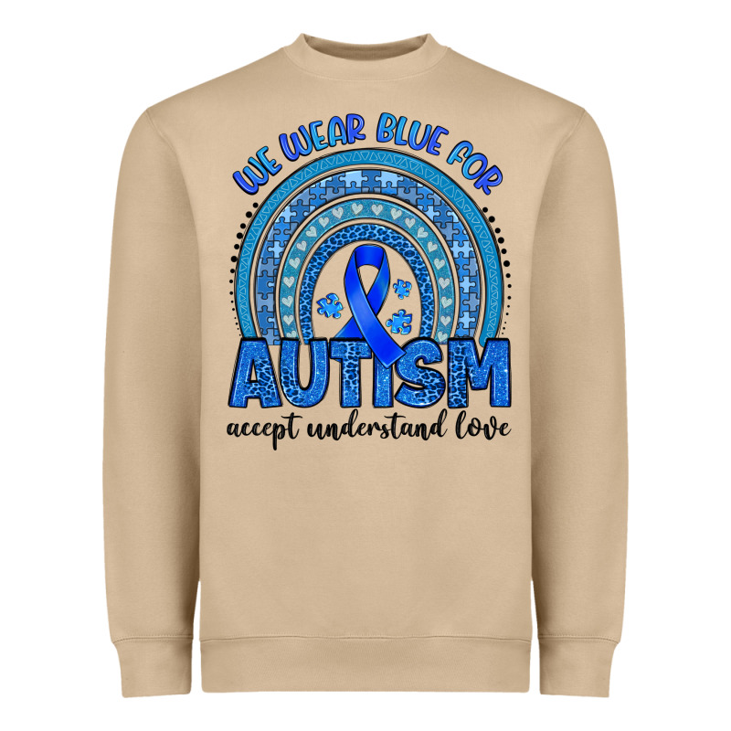 We Wear Blue For Autism Accept Understand Love Heavyweight Sweatshirt by Artiststas | Teevron