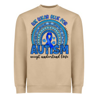 Mushroom we wear blue for autism accept understand love Heavyweight Sweatshirt - Artiststas