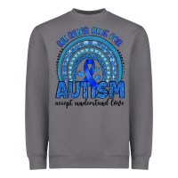 Storm we wear blue for autism accept understand love Heavyweight Sweatshirt - Artiststas