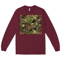 Burgundy camouflage  leopard Long Sleeve Tee - BarkalooDesign