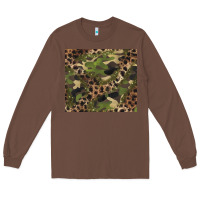 Chestnut camouflage  leopard Long Sleeve Tee - BarkalooDesign