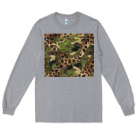 Heather Grey camouflage  leopard Long Sleeve Tee - BarkalooDesign