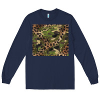 Navy camouflage  leopard Long Sleeve Tee - BarkalooDesign
