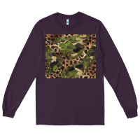 Plum camouflage  leopard Long Sleeve Tee - BarkalooDesign