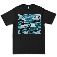 Black blue camouflage glitter Premium Tee - BarkalooDesign