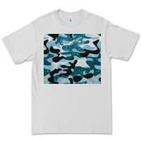 Dove Grey blue camouflage glitter Premium Tee - BarkalooDesign