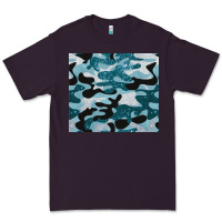 Plum blue camouflage glitter Premium Tee - BarkalooDesign