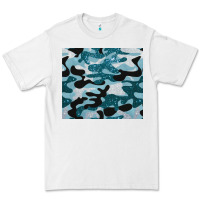 White blue camouflage glitter Premium Tee - BarkalooDesign