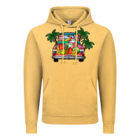 Vintage Mustard summer truck Vintage Hoodie - CowhideDigitalArt