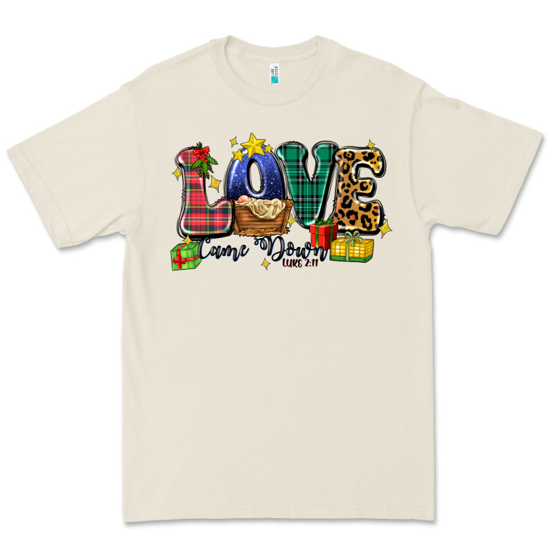 Love Came Down Luke 2 11 Premium Tee by Zillion Design Studio | Teevron