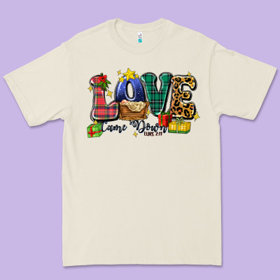 Love Came Down Luke 2 11 Premium Tee Designed By Zillion Design Studio