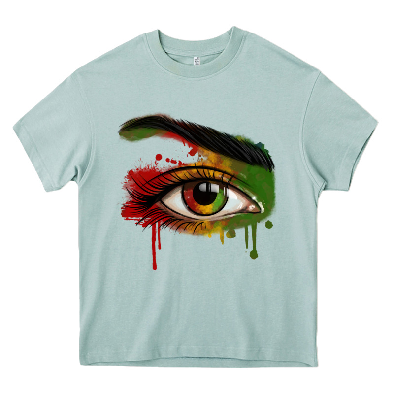 Watercolor Juneteenth Eyes Heavy Core Tee by RanaPortraitStore | Teevron