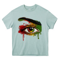 Arona Watercolor Juneteenth eyes Heavy Core Tee - RanaPortraitStore