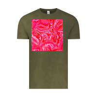 Vintage Olive valentines day marble seamless pattern Vintage Tee - BundleAndBundleShop
