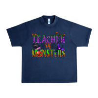 Navy teacher of monsters Urban Heavy Tee - BundleAndBundleShop