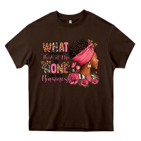 Chocolate Brown What other think of me is none of my business afro Heavy Core Tee - RanaPortraitStore