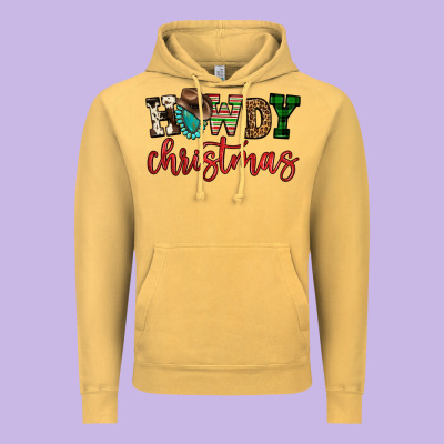 Howdy Christmas Vintage Hoodie Designed By Fadigitalartstudio