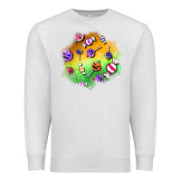 Oatmeal Heather halloween candy patches Premium Sweatshirt - BundleAndBundleShop