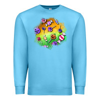 Ocean Blue halloween candy patches Premium Sweatshirt - BundleAndBundleShop