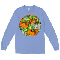 Colony Blue Fall Rounded Long Sleeve Tee - LillyAllenDesigns