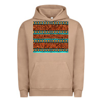 Tooled Leather And Aztec Urban Hoodie | Teevron